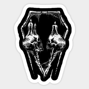 Two skulls Sticker